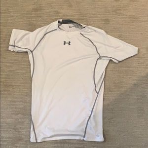 Under Armour compression shirt.